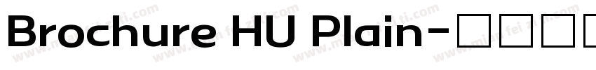 Brochure HU Plain字体转换